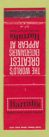 Matchbook Cover - Harrah's Casino Reno Lake Tahoe CA WEAR