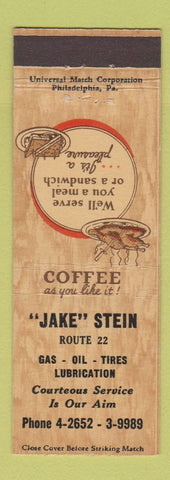 Matchbook Cover - Jake Stein oil gas