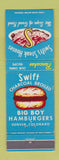 Matchbook Cover - Swift's Steak Houses Big Boy Hamburgers Denver Colorado