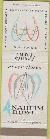 Matchbook Cover - Anaheim Bowling CA