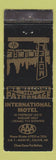 Matchbook Cover - International Motel Calais ME WEAR