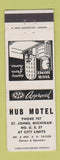 Matchbook Cover - Hub Motel St Johns MI