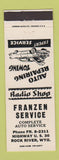 Matchbook Cover - Franzen Service auto repair Rock River WY