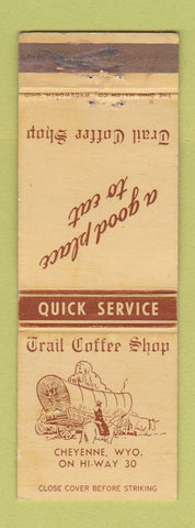 Matchbook Cover - Trail Coffee Shop Cheyenne WY WEAR
