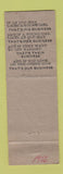 Matchbook Cover - Bison Service oil gas Continental Casper WY