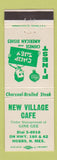 Matchbook Cover - New Village Cafe Hobbs NM Chinese Restaurant