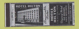 Matchbook Cover - Hotel Hilton Syracuse NY