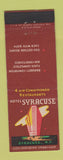 Matchbook Cover - Hotel Syracuse NY