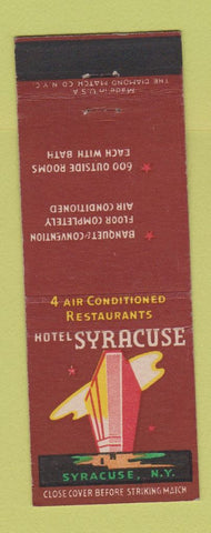 Matchbook Cover - Hotel Syracuse NY