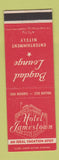 Matchbook Cover - Hotel Jamestown NY Bagdad Lounge