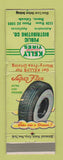 Matchbook Cover - Kelly Tires Denver Colorado Wazee WORN