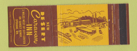 Matchbook Cover - New Desert Caravan Inn Spokane WA