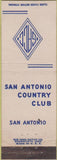 Matchbook Cover - San Antonio Country Club TX