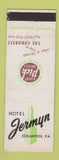 Matchbook Cover - Hotel Jermyn Scranton PA Albert Pick