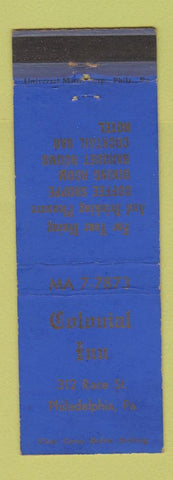 Matchbook Cover - Colonial Inn Philadelphia PA WEAR