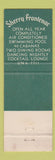 Matchbook Cover - Sherry Fontenac Hotel Miami Beach FL