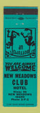 Matchbook Cover - New Meadows Club Hotel New Meadows ID