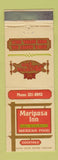 Matchbook Cover - Mariposa Inn Mexican Food West Covina CA WEAR