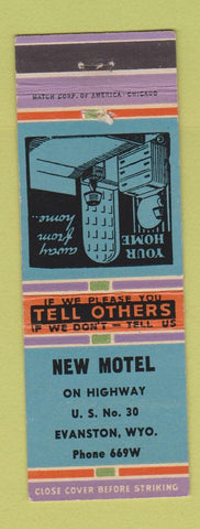 Matchbook Cover - New Motel Evanston WY