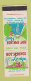 Matchbook Cover - Hot Springs Lodge Glenwood Springs Colorado