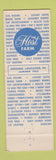 Matchbook Cover - Host Motel Restaurant Wilkes Barre PA