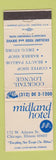 Matchbook Cover - Midland Hotel Chicago IL