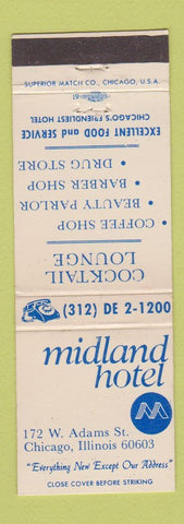 Matchbook Cover - Midland Hotel Chicago IL