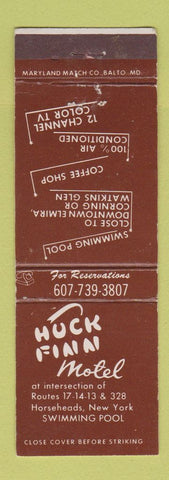 Matchbook Cover - Huck Finn Motel Horseheads NY