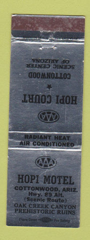 Matchbook Cover - Hopi Court Motel Cottonwood AZ WEAR