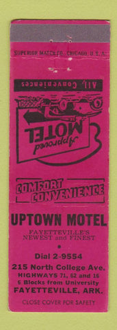 Matchbook Cover - Uptown Motel Fayetteville AR