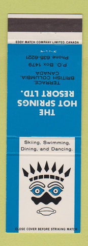 Matchbook Cover - Hot Springs Resort Terrace BC