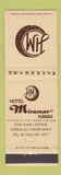 Matchbook Cover - Hotel Miramar Honolulu Hawaii