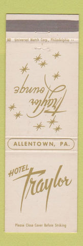 Matchbook Cover - Hotel Traylor Allentown PA