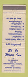 Matchbook Cover - El Jo Motor Inn Springerville AZ
