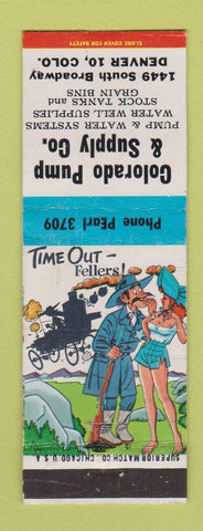Matchbook Cover - Colorado Pump & Supply Denver hillbilly