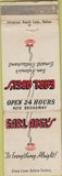 Matchbook Cover - Earl Abel's  restaurant San Antonio TX WEAR