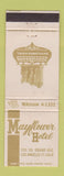 Matchbook Cover - Mayflower Hotel Los Angeles CA