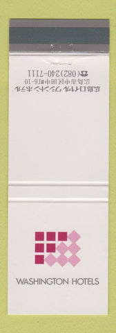 Matchbook Cover - Washington Hotels Japan?