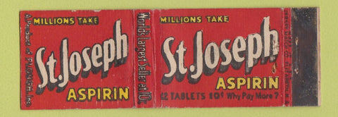 Matchbook Cover - St Joseph Aspirin WEAR