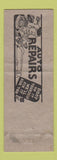 Matchbook Cover - Merritt's Service oil gas Kansas City? KS Skelly WORN