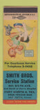 Matchbook Cover - Smith Bros Texaco oil gas Fort Worth TX