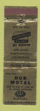 Matchbook Cover - Hub Motel St Johns MI WEAR