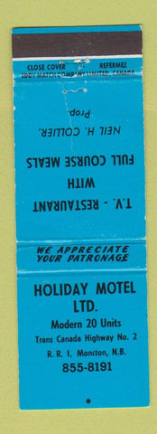 Matchbook Cover - Holiday Motel Moncton NB WEAR
