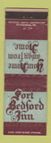 Matchbook Cover - Fort Bedford Inn Bedford PA