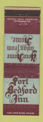 Matchbook Cover - Fort Bedford Inn Bedford PA
