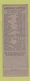Matchbook Cover - Hotel Penn Alto Altoona PA