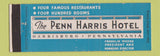 Matchbook Cover - Penn Harris Hotel Harrisburg PA Full Length
