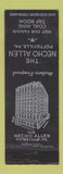 Matchbook Cover - Necho Allen Hotel Pottsville PA WEAR BLACK