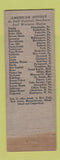 Matchbook Cover - Necho Allen Hotel Pottsville PA WEAR BLACK