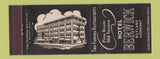 Matchbook Cover - Hotel Berwick Rutland VT